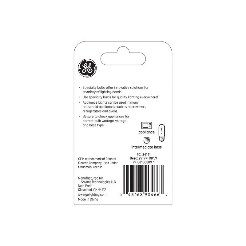 slide 3 of 4, GE Household Lighting GE 25W Microwave Specialty Light Bulb, 1 ct