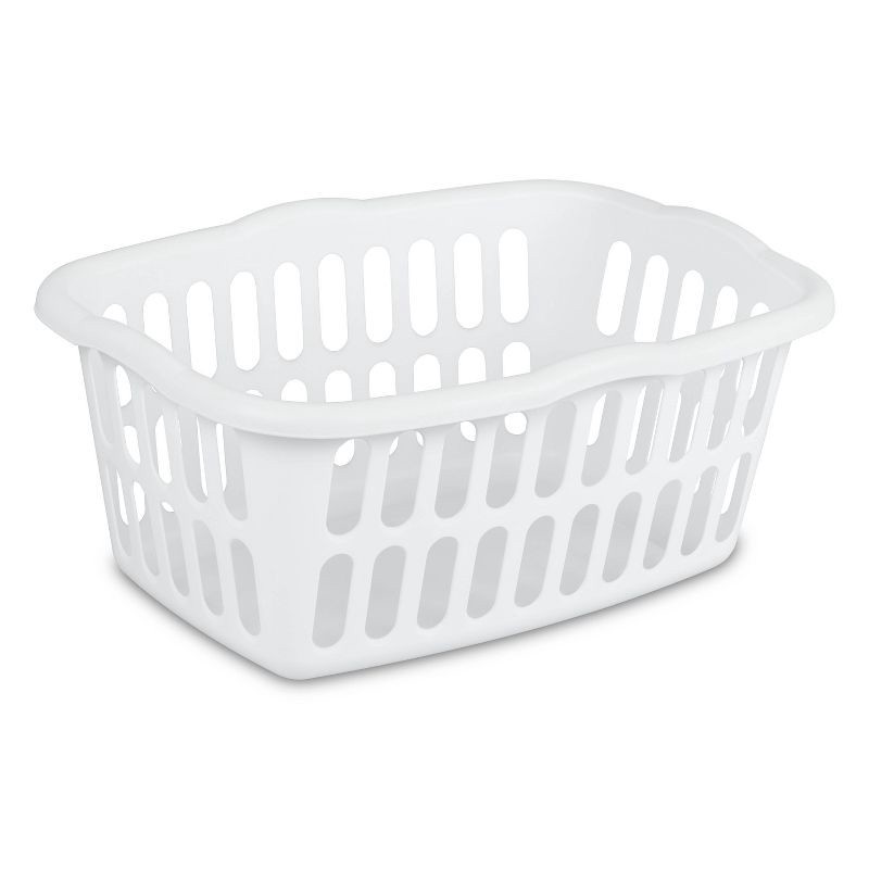 slide 1 of 5, 1.5 Bushel Rectangular Laundry Basket White - Room Essentials, 1 ct