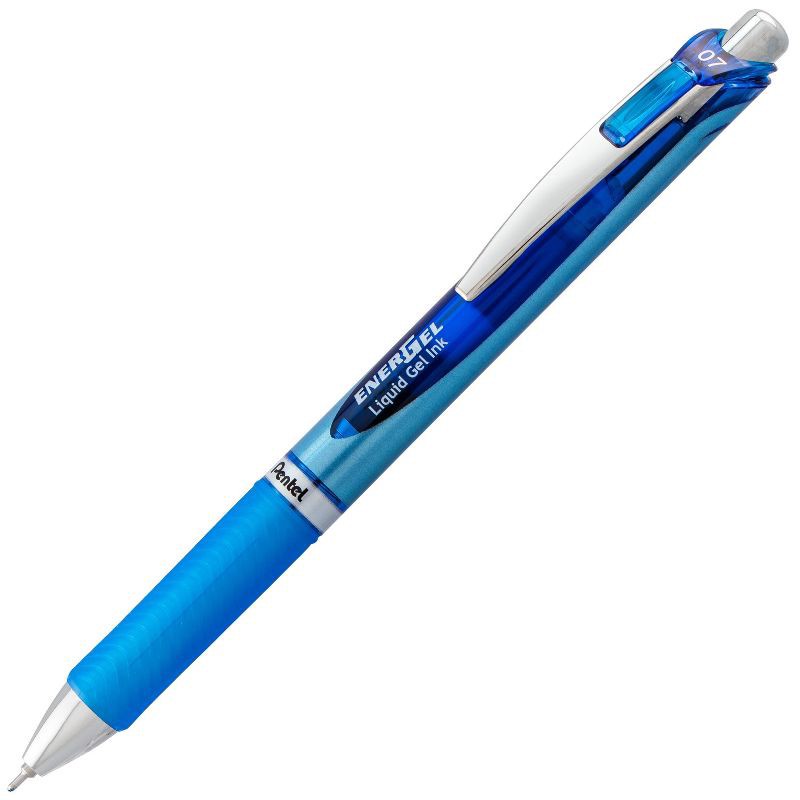 slide 3 of 5, Pentel Energel Deluxe 2ct Blue Medium tip Gel Ink Pen, 2 ct