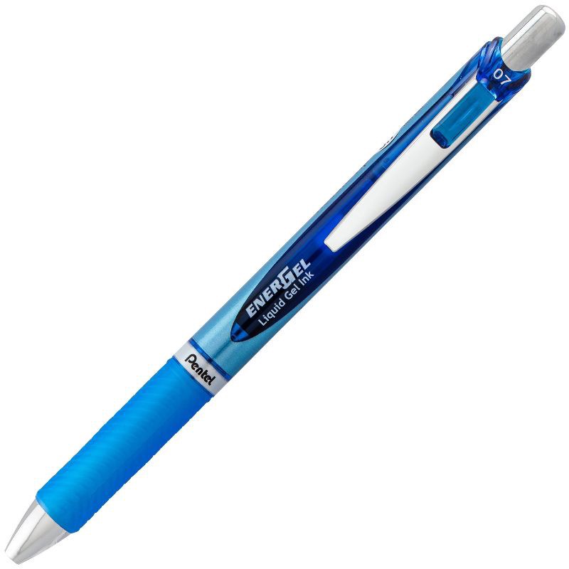 slide 5 of 5, Pentel Energel Deluxe 2ct Blue Medium tip Gel Ink Pen, 2 ct