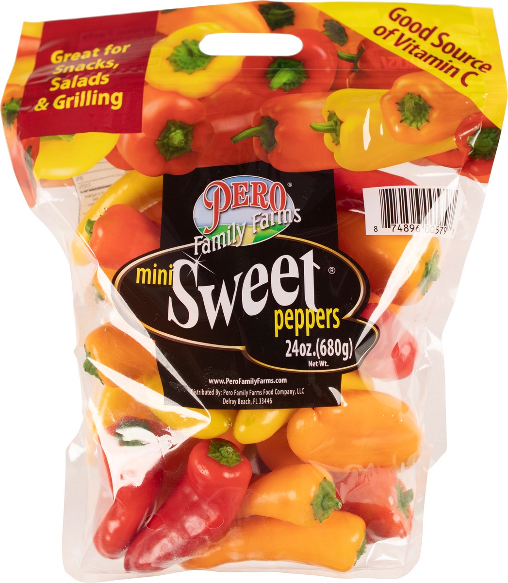 slide 5 of 11, Pero Family Farms Mini Sweet Peppers 24oz, 24 oz