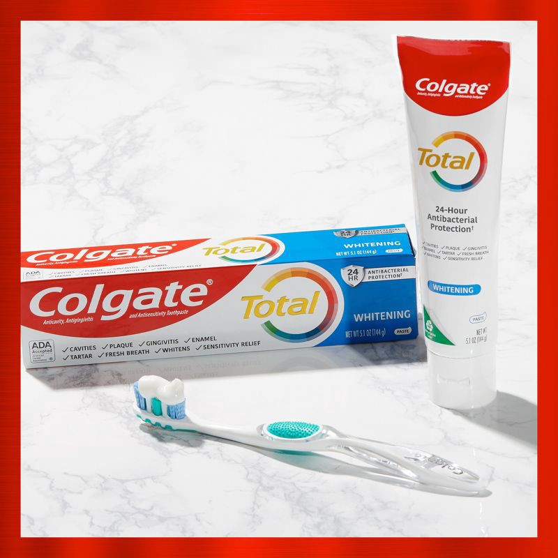 slide 2 of 6, Colgate Total Whitening Toothpaste - 5.1oz/2pk, 2 ct; 5.1 oz