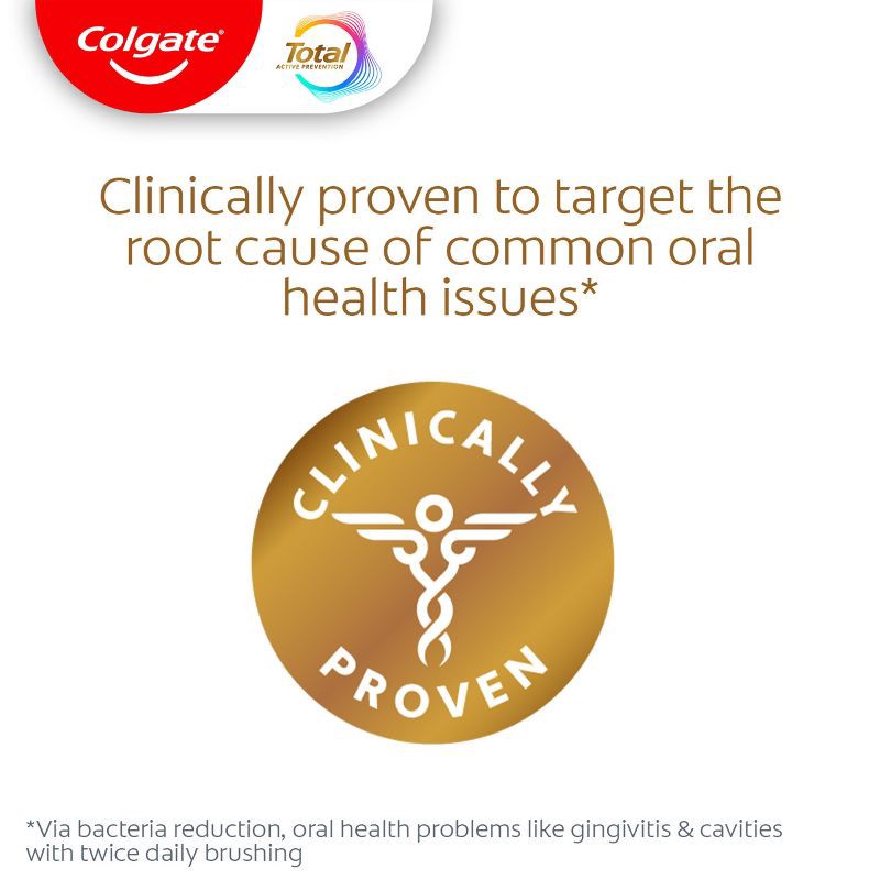 slide 6 of 11, Colgate Total Active Prevention Whitening Toothpaste - Mint - 5.1oz/2pk, 2 ct; 5.1 oz