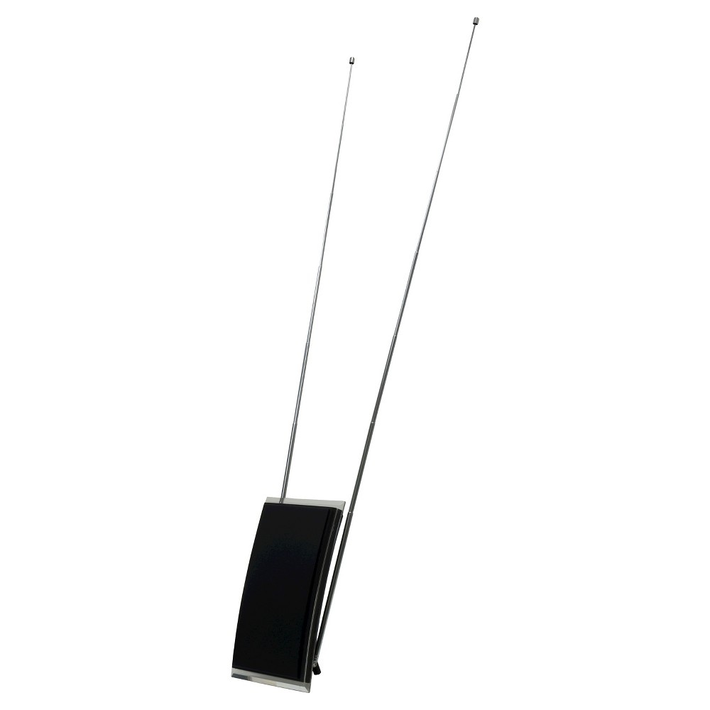 slide 2 of 3, GE TV Antenna, Pro Crystal HD, Indoor Passive Antenna - Black, 1 ct