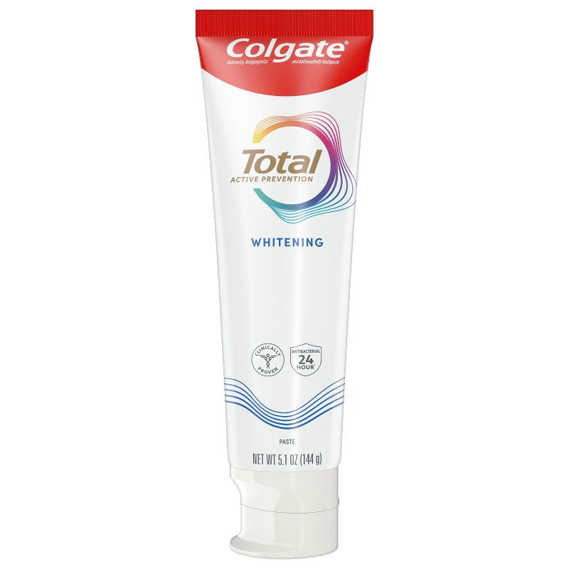 slide 14 of 20, Colgate Total Active Prevention Whitening Toothpaste - Mint - 5.1oz, 5.1 oz