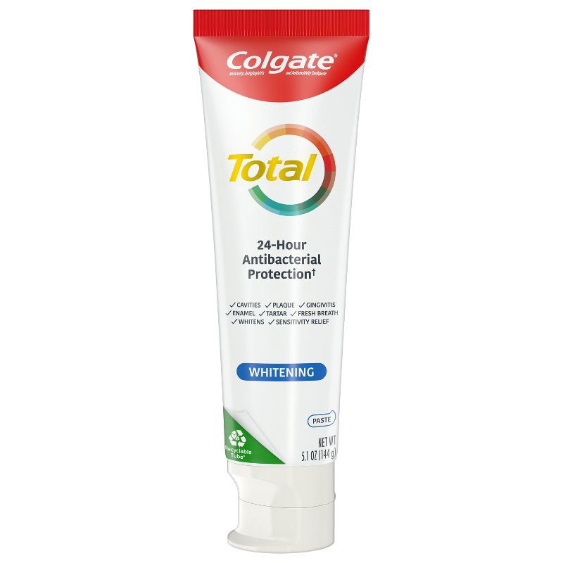 slide 1 of 10, Colgate Total Whitening Toothpaste - Mint - 5.1oz, 5.1 oz