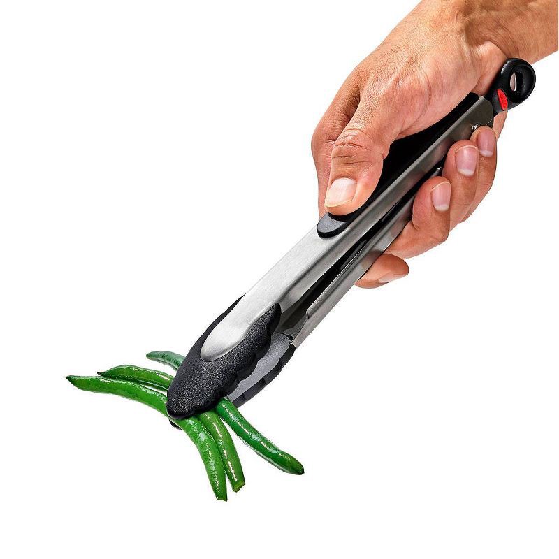 slide 3 of 6, OXO 9" Tongs with Nylon Head, 1 ct