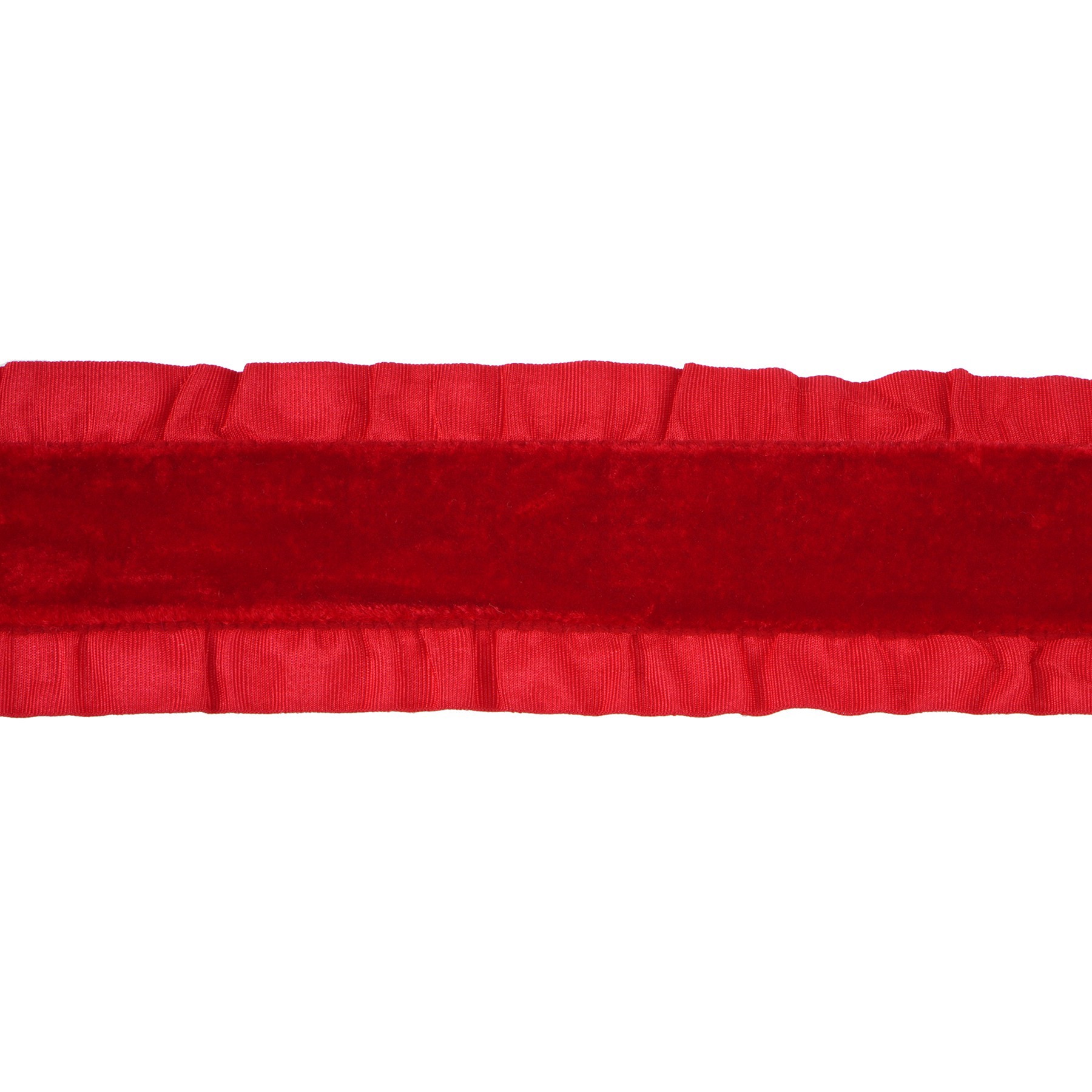 slide 3 of 3, 1.5" X 15ft. Red Ruffle Ribbon By Celebrate It, 1.5 in x 15 ft