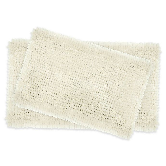 slide 1 of 4, Filament Design Laura Ashley Butter Chenille Bath Rugs - Ivory, 2 ct