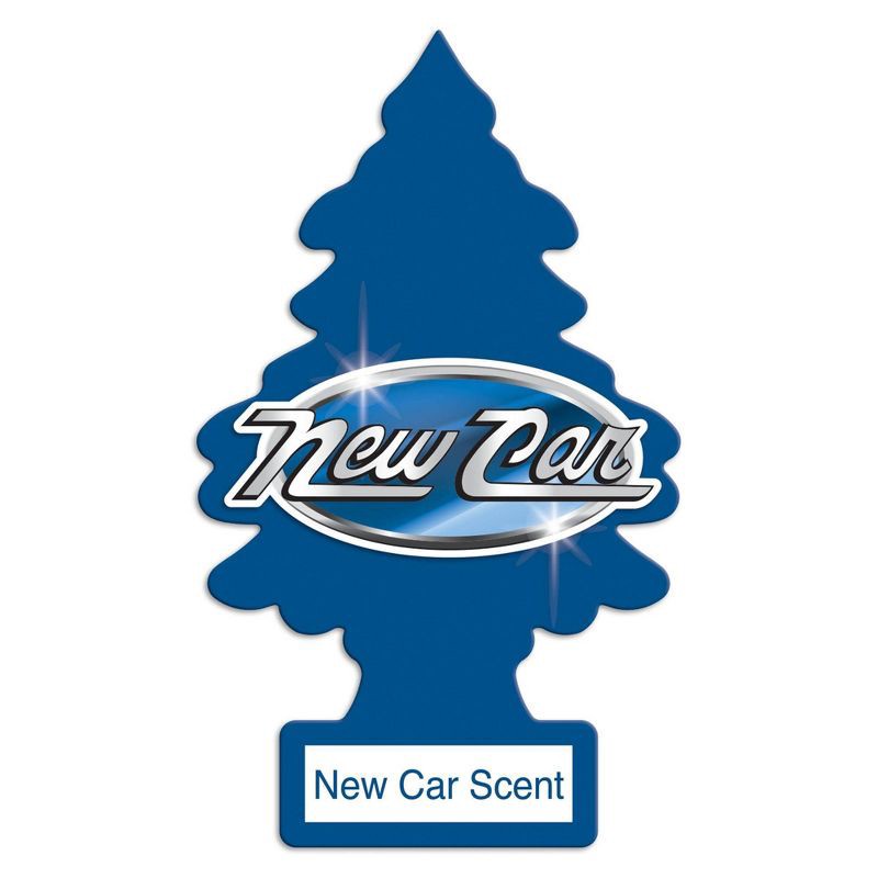 slide 4 of 5, Little Trees New Car Scent Air Freshener 3pk: Car Freshener, Disposable, Blue, Non-Powered, Paper, Refreshing Scent, 3 ct
