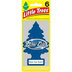 Little Trees 6pk New Car Scent Air Freshener: Solid Car Freshner, Disposable, Non-Powered, New Car Smell
