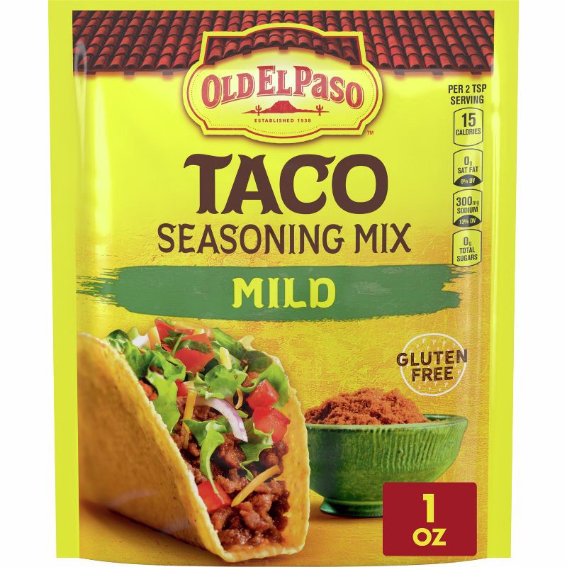 slide 1 of 10, Old El Paso Taco Seasoning Mix Mild 1oz, 1 oz