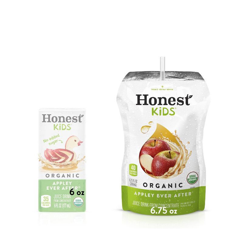 slide 6 of 6, Honest Kids Appley Ever After Organic Juice Drinks - 8pk/6.75 fl oz Pouches, 8 ct; 6.75 fl oz