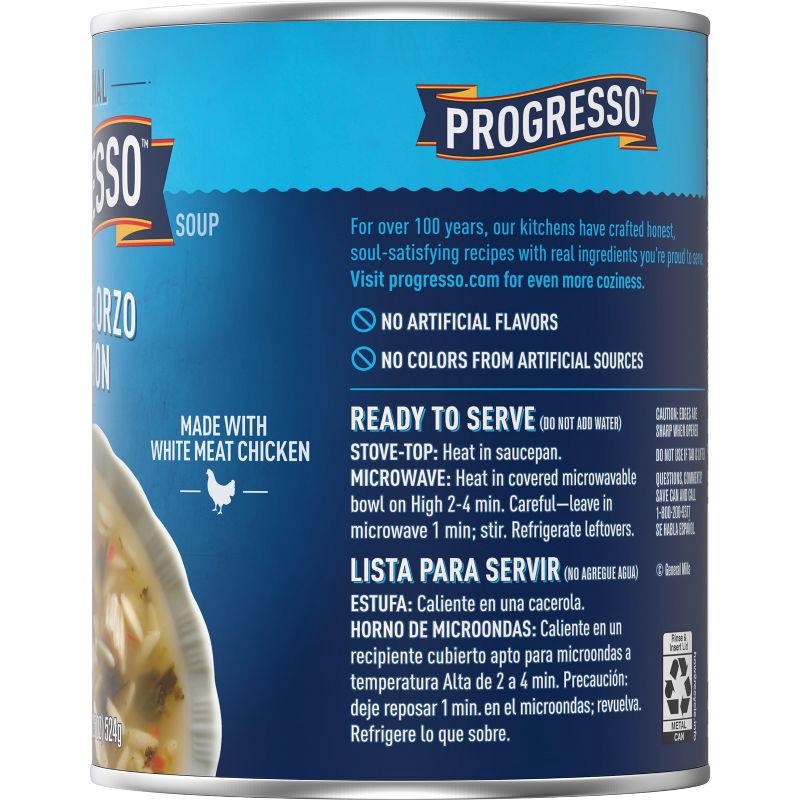 slide 6 of 8, Progresso Traditional Chicken & Orzo with Lemon Soup - 18.5oz, 18.5 oz