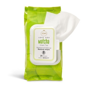 slide 1 of 1, Joah Love You Matcha Green Tea Waterproof Makeup Remover Wipes, 25Ct, 25 ct