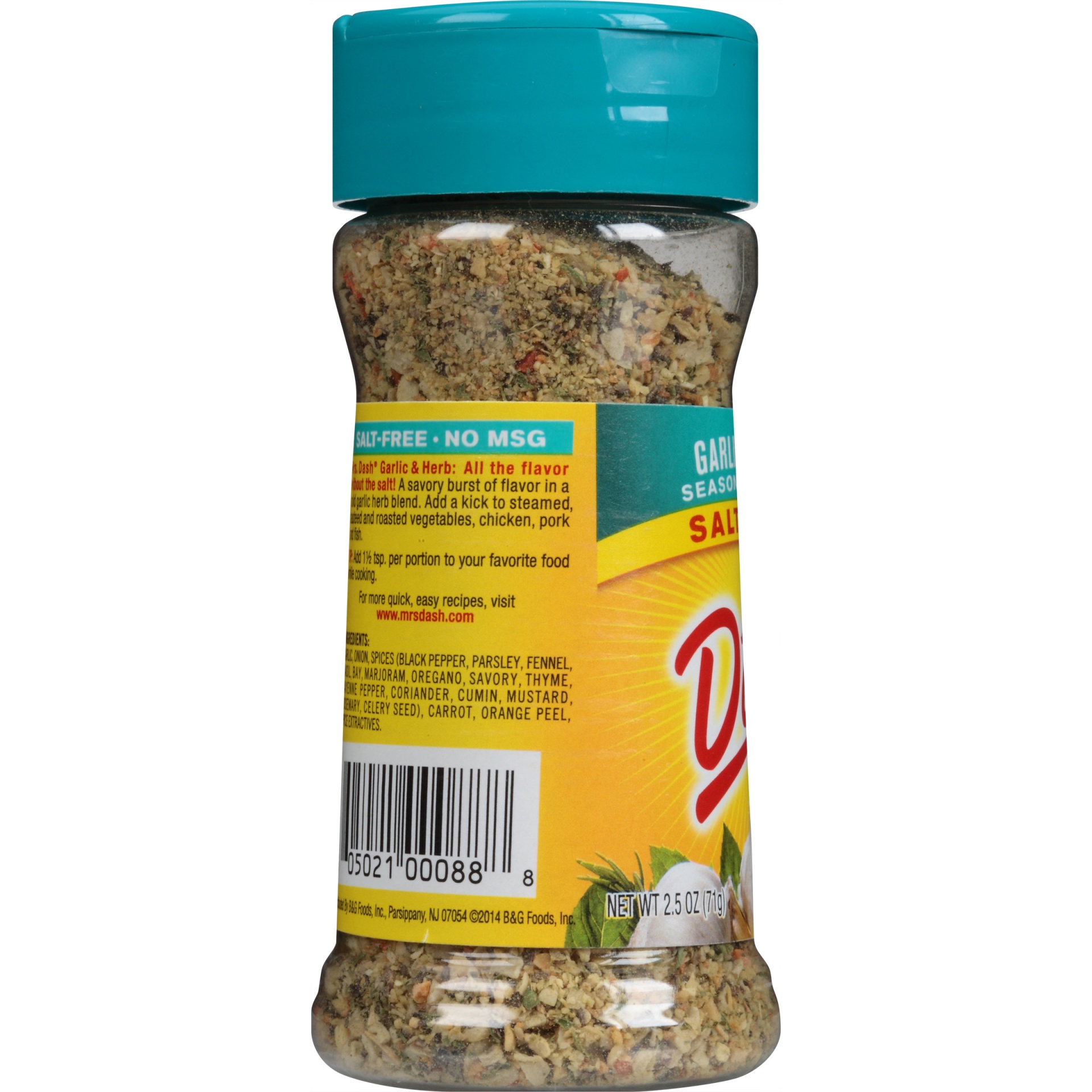 slide 2 of 6, Dash Garlic & Herb Seasoning Blend, Salt-Free Kosher, 2.5 oz, 2.5 oz