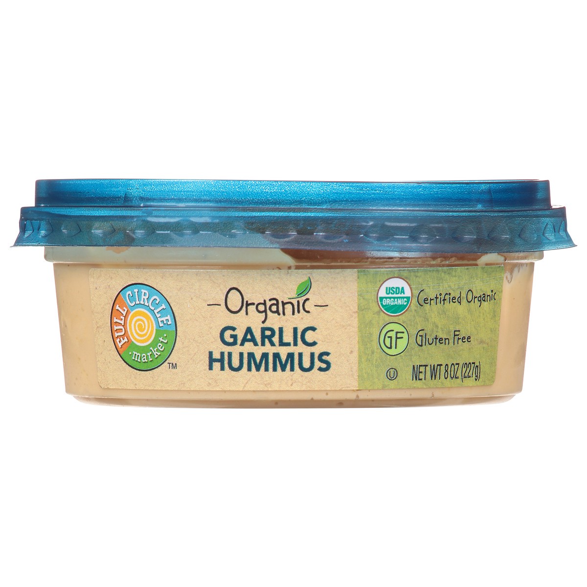 slide 15 of 15, Full Circle Market Organic Garlic Hummus 8 oz, 8 oz