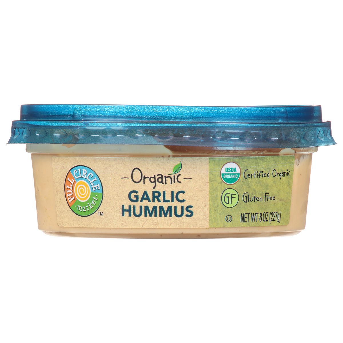 slide 5 of 15, Full Circle Market Organic Garlic Hummus 8 oz, 8 oz