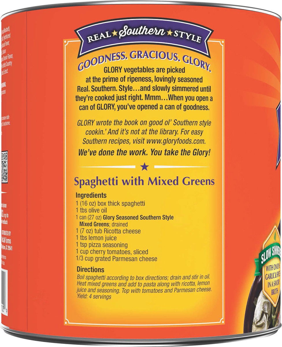 slide 5 of 5, Glory Greens Seasoned Mixed Greens, 27 oz