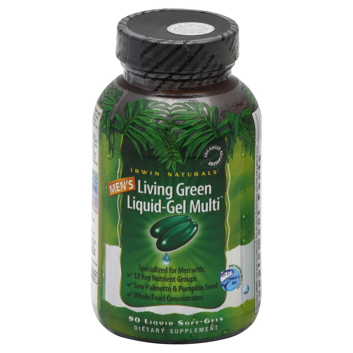 slide 3 of 3, Irwin Naturals Living Green Liquid Gel Multi 90 ea, 90 ct