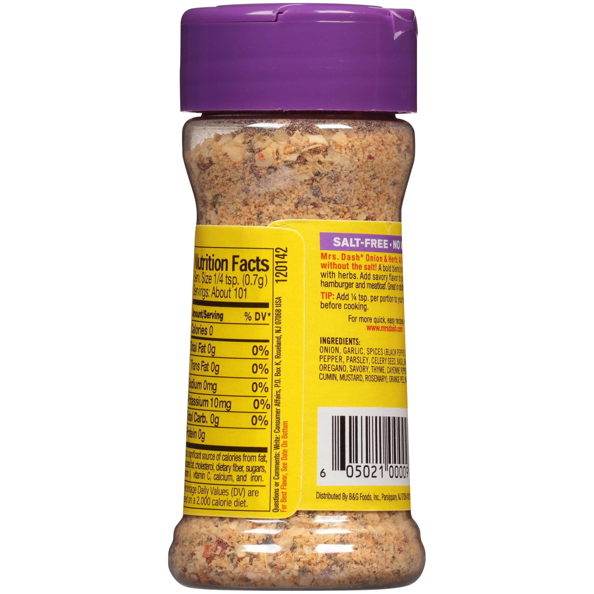 Mrs. Dash Salt Free Onion & Herb Seasoning Blend