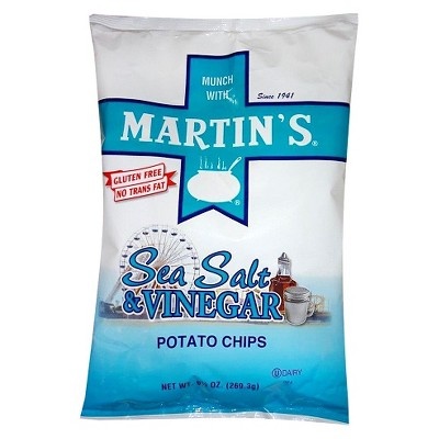 slide 1 of 2, Martin's Potato Chips Martin's Sea Salt & Vinegar Flavored Potato Chips - 9.5oz, 9.5 oz