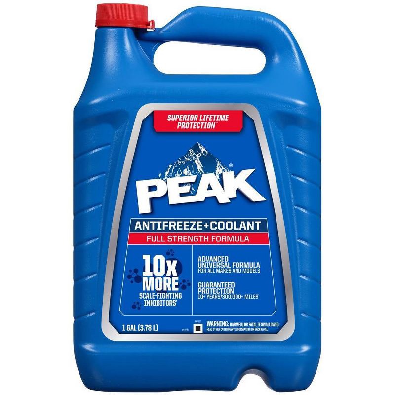 slide 3 of 4, PEAK 1gal Long Life Antifreeze and Coolant: Car Radiator Fluid, 50/50 Mix, Motor Oil & Automotive Fluids, 1 gal