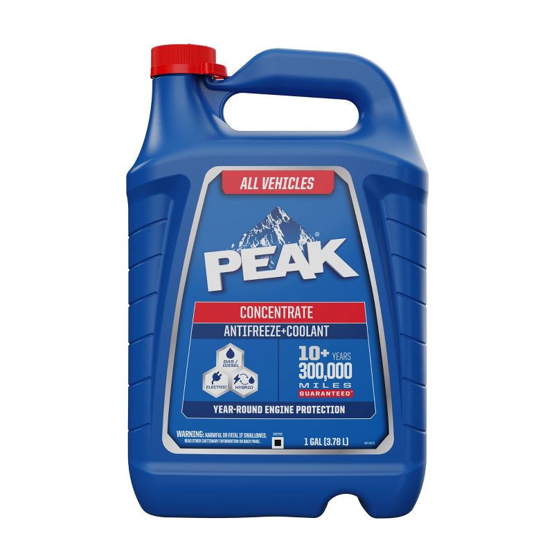 slide 1 of 4, PEAK 1gal All Vehicles Concentrate Antifreeze + Coolant, 1 gal