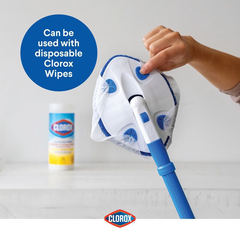 slide 7 of 10, Clorox 42" Max Reach Tub & Tile Bathroom Scrubber, 1 ct