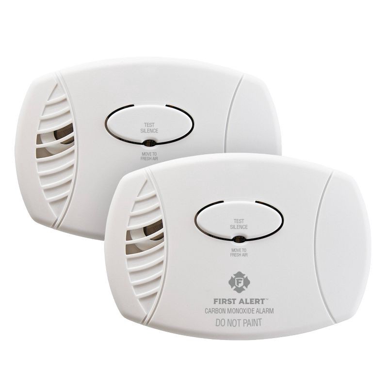 slide 2 of 9, First Alert 2pk CO400CN2 Battery Powered Carbon Monoxide Detector, 2 ct