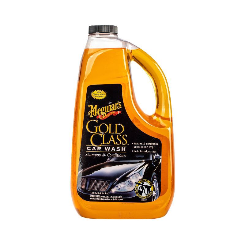 slide 6 of 7, Meguiars 64oz Gold Class Shampoo and Conditioner Car Wash: Liquid Car Soap for Cleaning, Fresh Scent, Automotive Polish, 64 oz