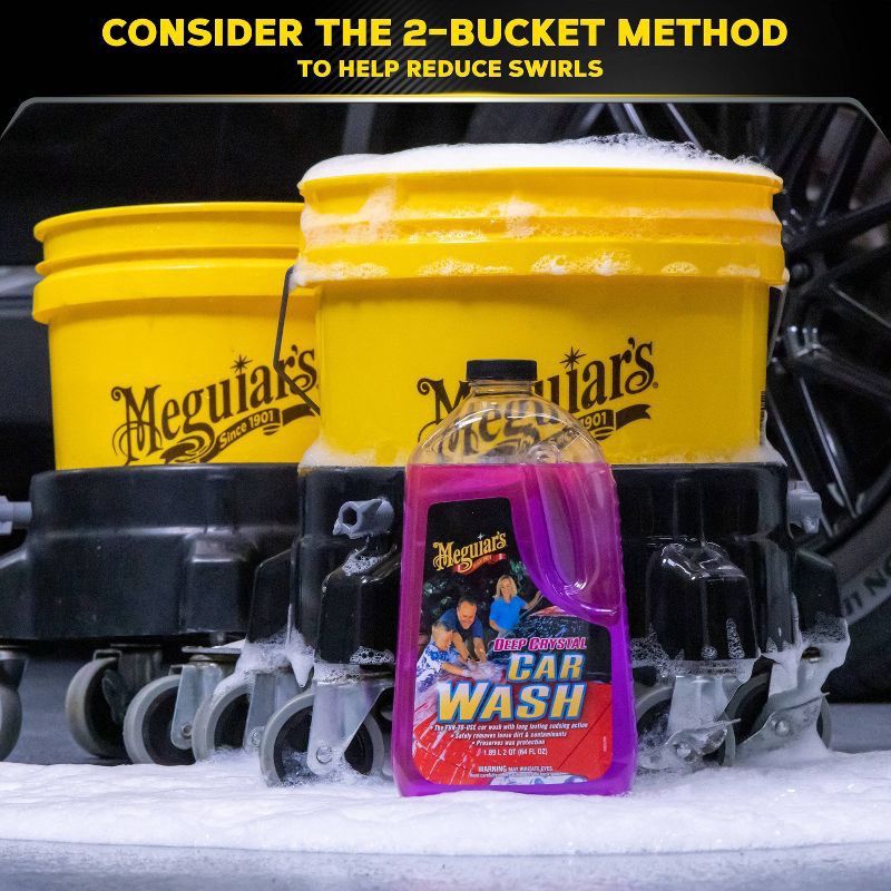 slide 3 of 8, Meguiars 64oz Deep Crystal Car Wash, 64 oz