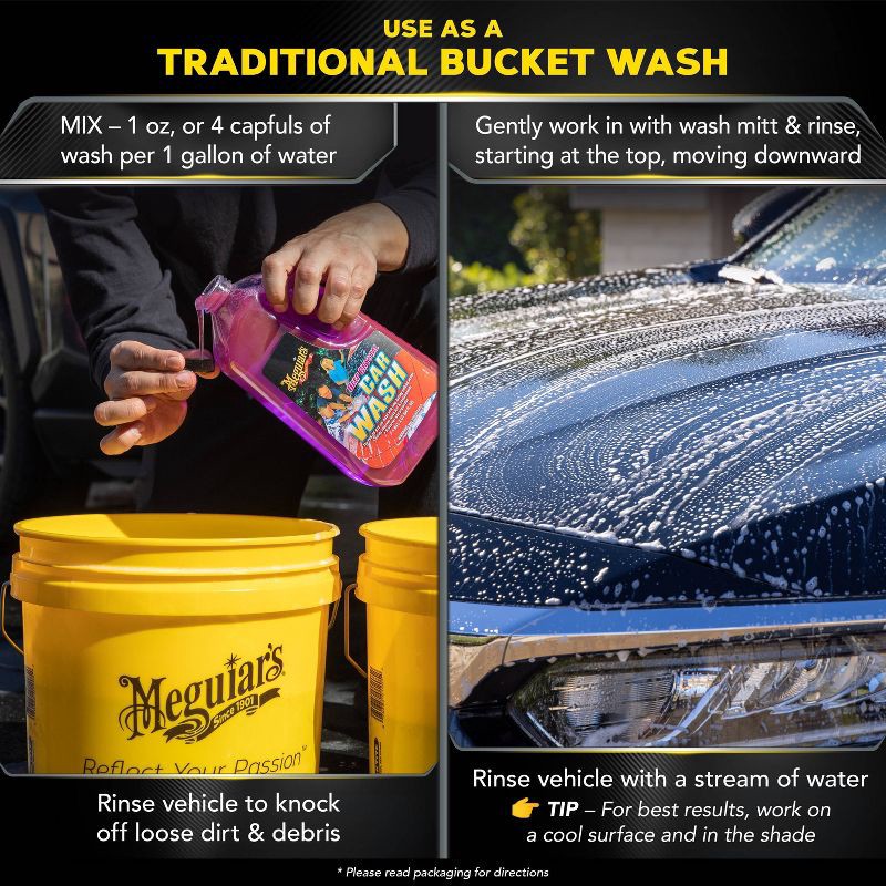 slide 4 of 8, Meguiars 64oz Deep Crystal Car Wash, 64 oz