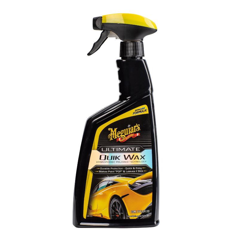 slide 5 of 6, Meguiars 24oz Ultimate Quick Car Wax: Liquid Spray, UV Protection, Prevents Fading & Aging, Automotive Cleaning Supplies, 24 oz
