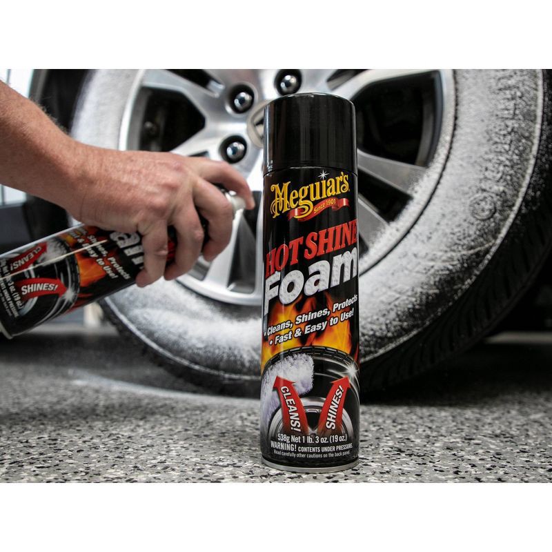 slide 2 of 6, Meguiars Meguiars Hot Shine Tire Foam, 1 ct