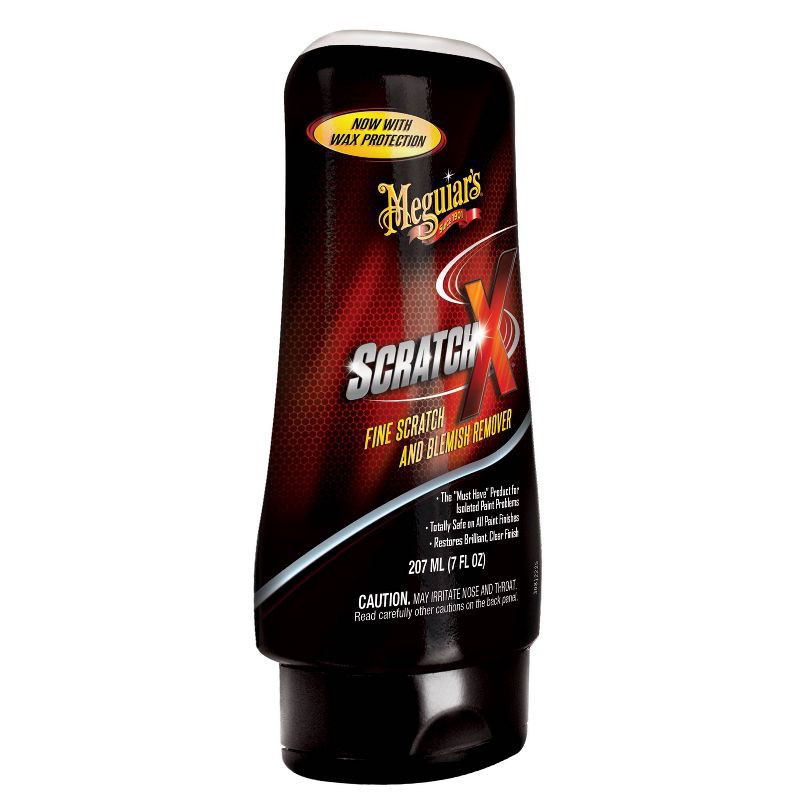 slide 1 of 8, Meguiars Fine Scratch and 7oz Blemish Remover: Liquid Car Scratch Remover, Sweet Water Scent, Automotive Cleaner, 7 oz