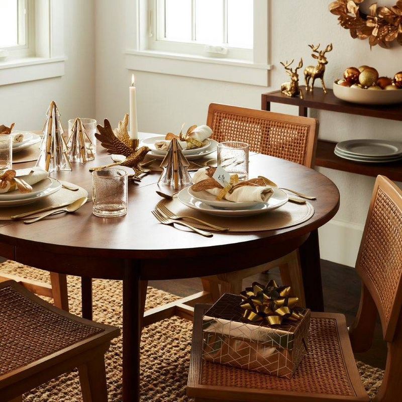 slide 5 of 6, 11" Porcelain Beaded Rim Dinner Plate White - Threshold™: Solid Textured Round Microwave & Dishwasher-Safe, 1 ct