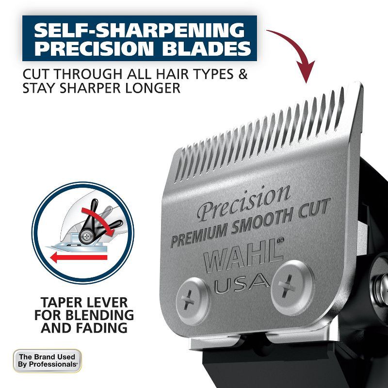 slide 5 of 10, Wahl Lithium Ion Pro Haircutting Kit with Rechargeable Cordless Hair Clipper and Battery Touch Up Hair Trimmer, 1 ct