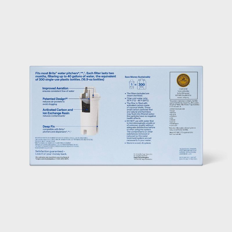 slide 5 of 5, Replacement Water Filters 4pk - up&up™, 4 ct