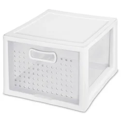 Sterilite Small Deep Modular Drawer White