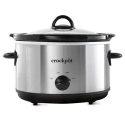 Crock-Pot 4.5qt Manual Slow Cooker - Stainless Steel