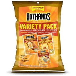 HotHands 13pk Hand Body Toe Warmers: Iron Material, 10-Hour Duration, 154°F Max, Hand &amp; Feet Warmers, 13 Pack