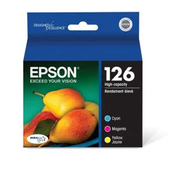 Epson 126XL C/M/Y 3pk Ink Cartridges - Cyan, Magenta, Yellow (T126520-CP)