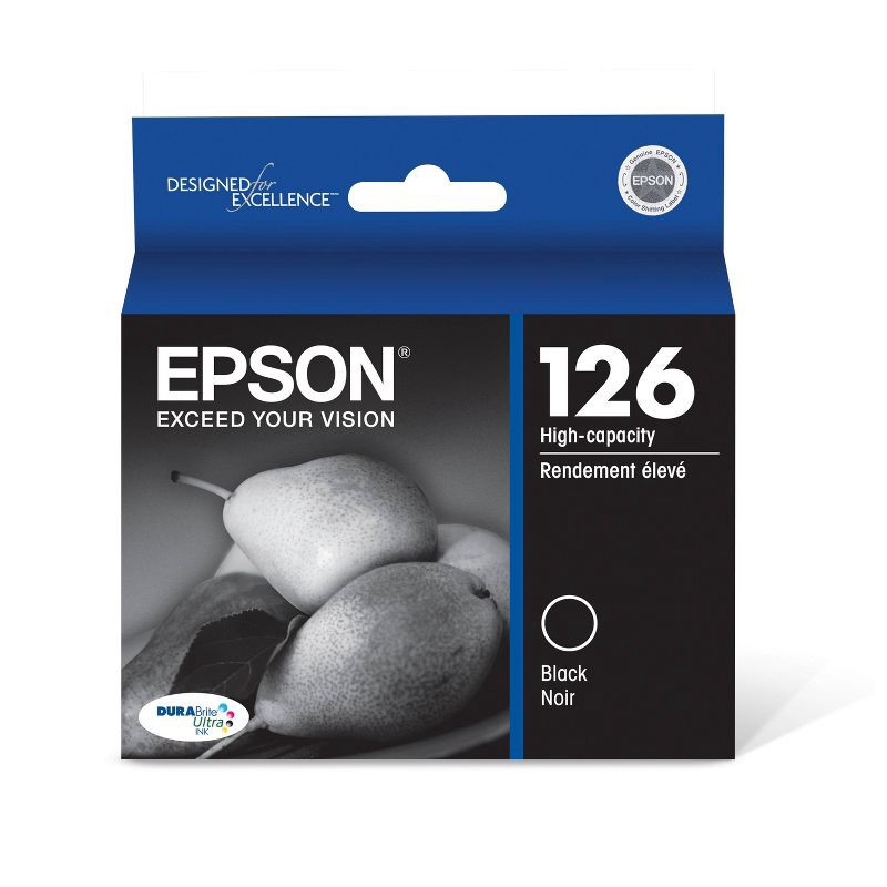 slide 1 of 7, Epson 126XL Single Ink Cartridge - Black (T126120-CP), 1 ct