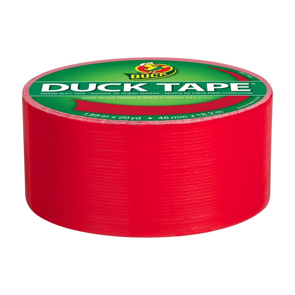 slide 2 of 8, Duck 1.88" x 20yd Duct Industrial Tape Red, 1 ct