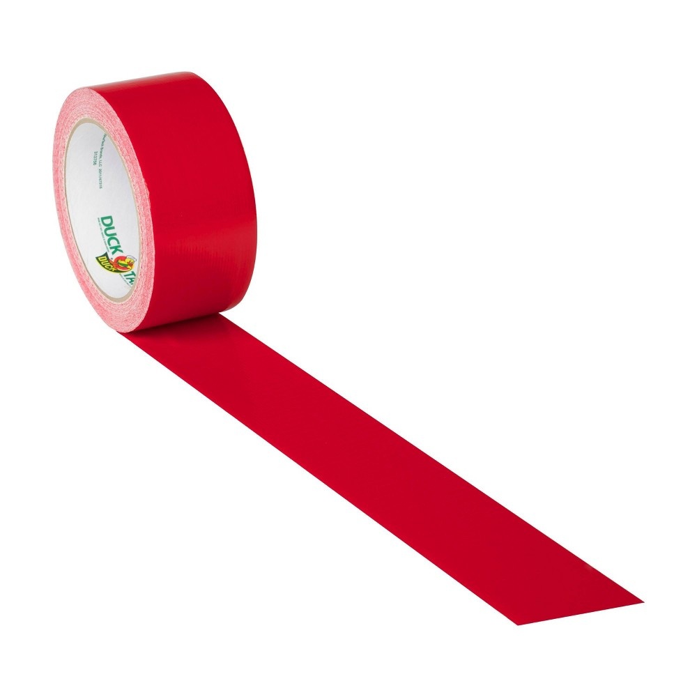 slide 3 of 8, Duck 1.88" x 20yd Duct Industrial Tape Red, 1 ct