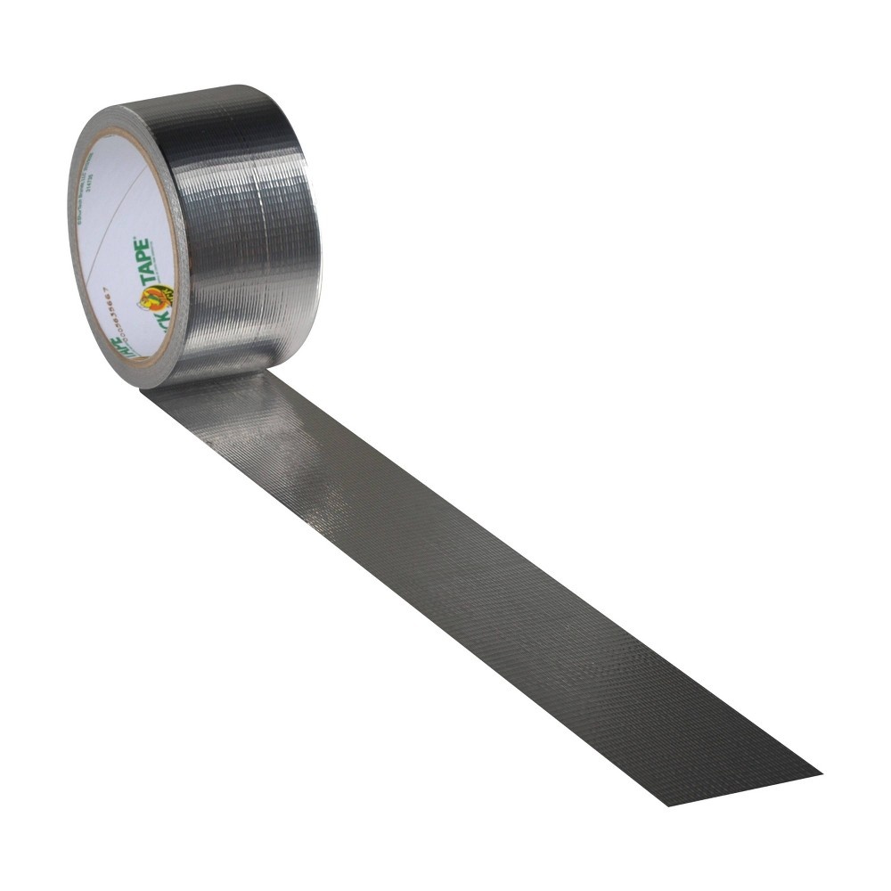 slide 3 of 7, Duck 1.88" x 15yd Duct Industrial Tape Chrome, 1 ct