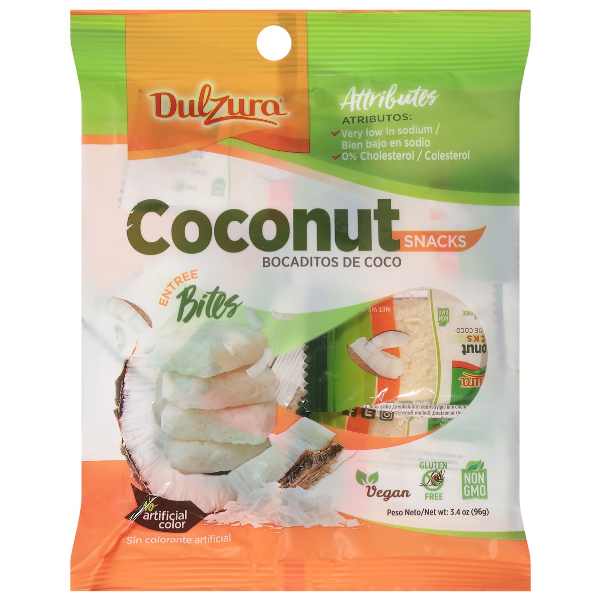 slide 1 of 9, Dulzura Bites Bocaditos De Coco Coconut Snacks 3.4 oz, 3.40 oz