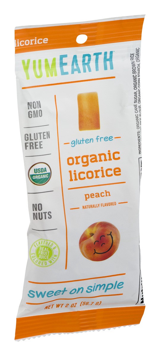 slide 2 of 10, YumEarth Yum Org Licorice Peach, 2 oz