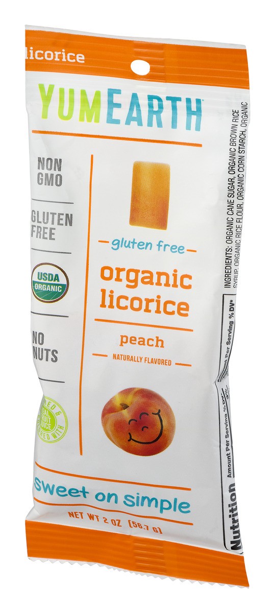 slide 3 of 10, YumEarth Yum Org Licorice Peach, 2 oz